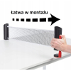 Siatka Rollnet – czarno-niebieska, mocowanie zaciskowe