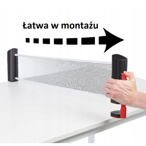 Mechanizm rozwijania siatki do 170 cm — sprężynowy szybki montaż