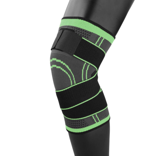Stabilizator kolana POINT zielony rozmiar M/L/XL – opaska dopasowana do nogi nad kolanem