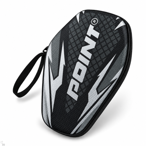Twardy pokrowiec POINT Thunder Black na 2 rakietki do tenisa stołowego
