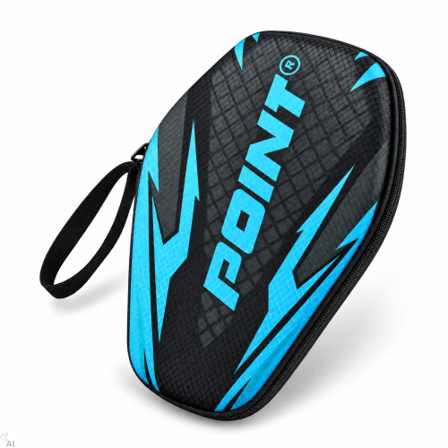 Twardy pokrowiec POINT Thunder Blue na 2 rakietki do tenisa stołowego